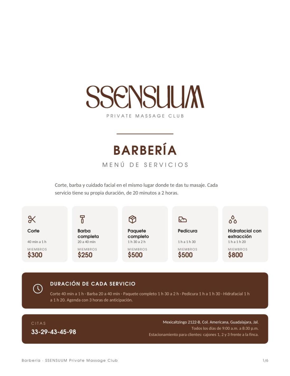 Barbería SSENSUUM