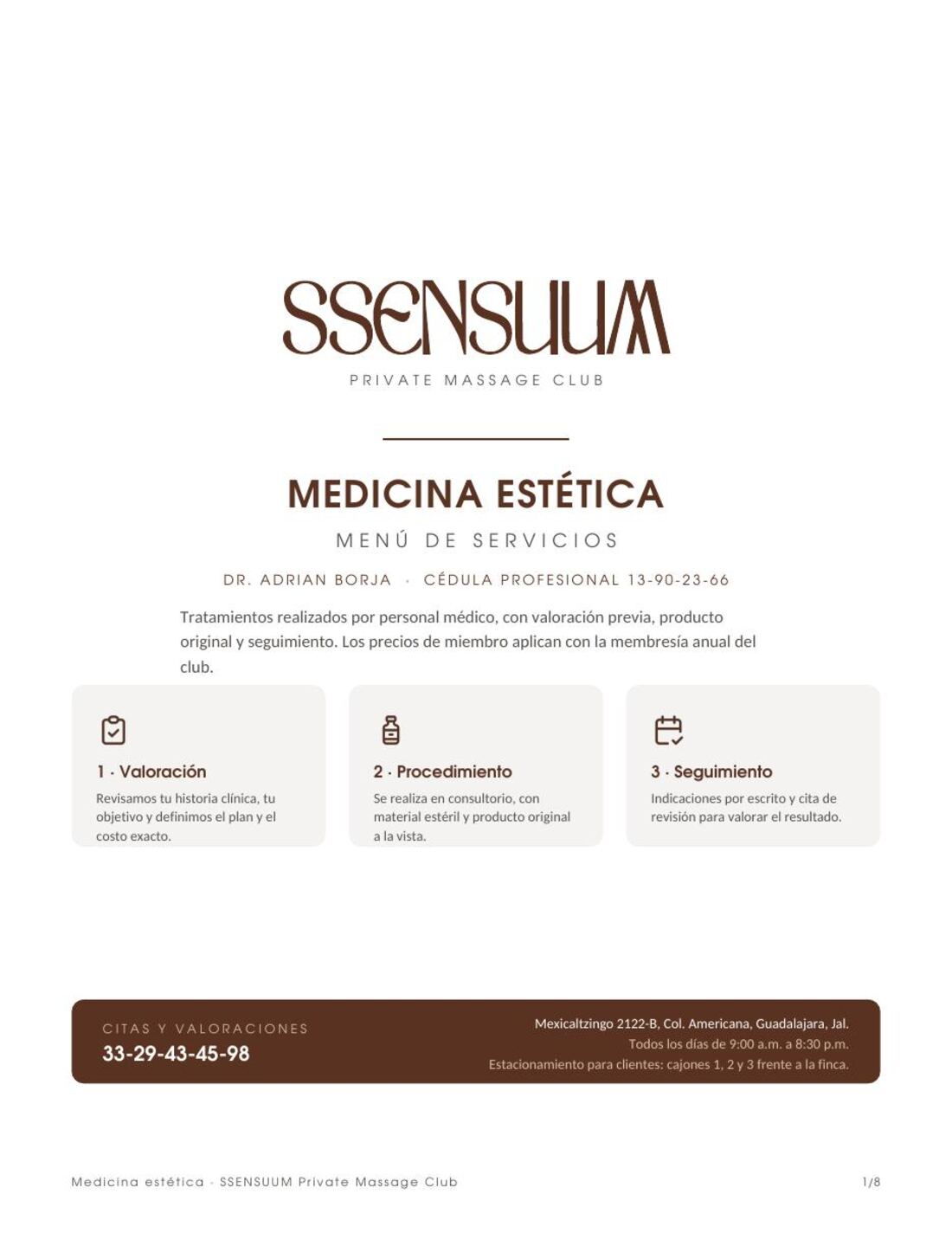 Medicina estética SSENSUUM